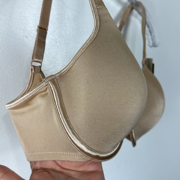 Bali Women's 34C One Smooth U Full Coverage Bra Beige Style 3470 NWT - Picture 4 of 10